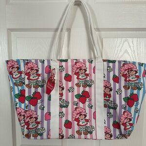 Colorful Strawberry Character Tote Bag
